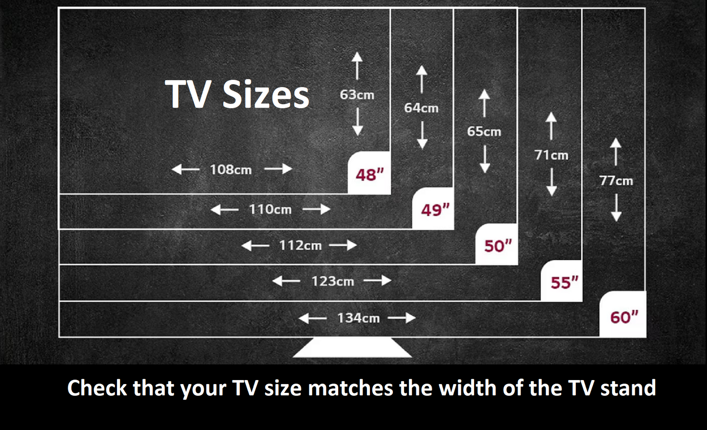 Soporte de TV flotante con estantes para televisores de hasta 60" Loretta