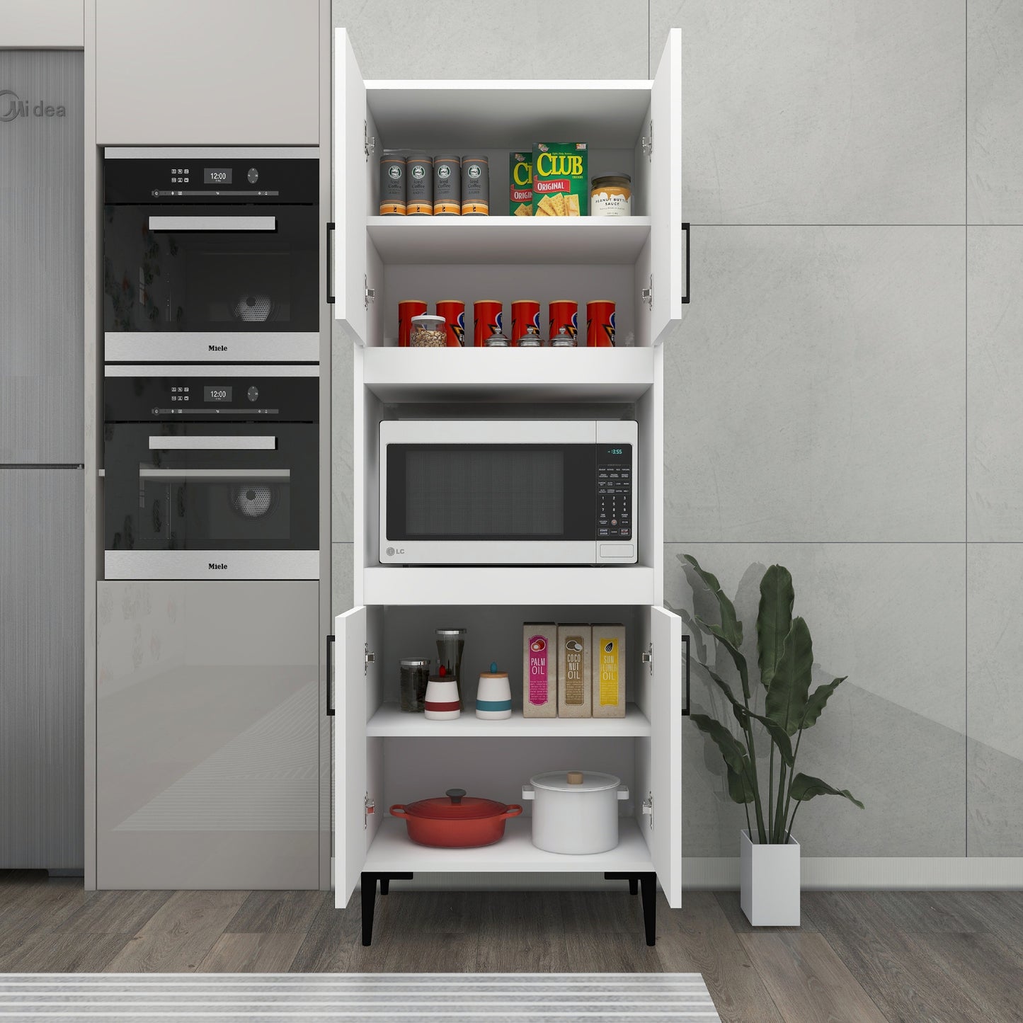 Armoire de cuisine Aera avec étagères