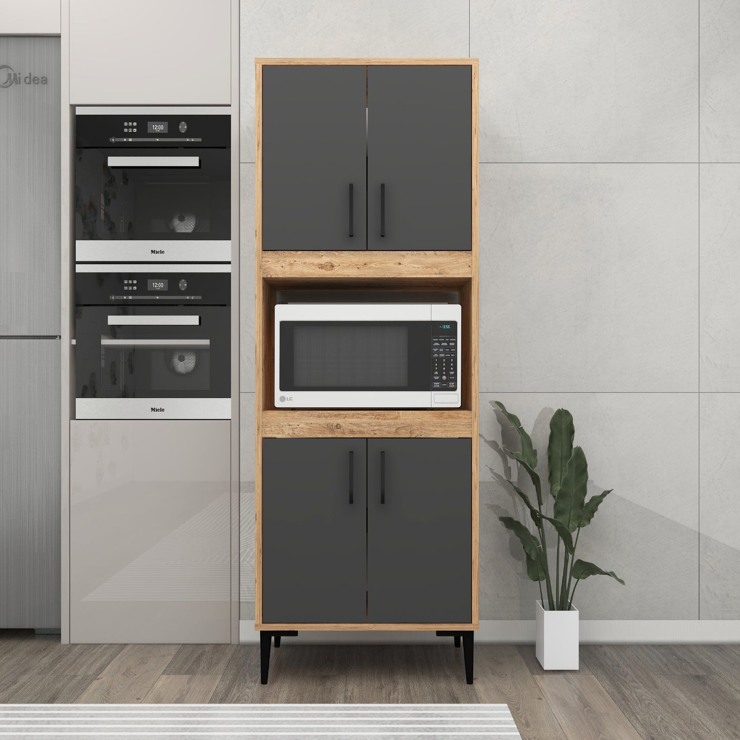 Armoire de cuisine Aera avec étagères