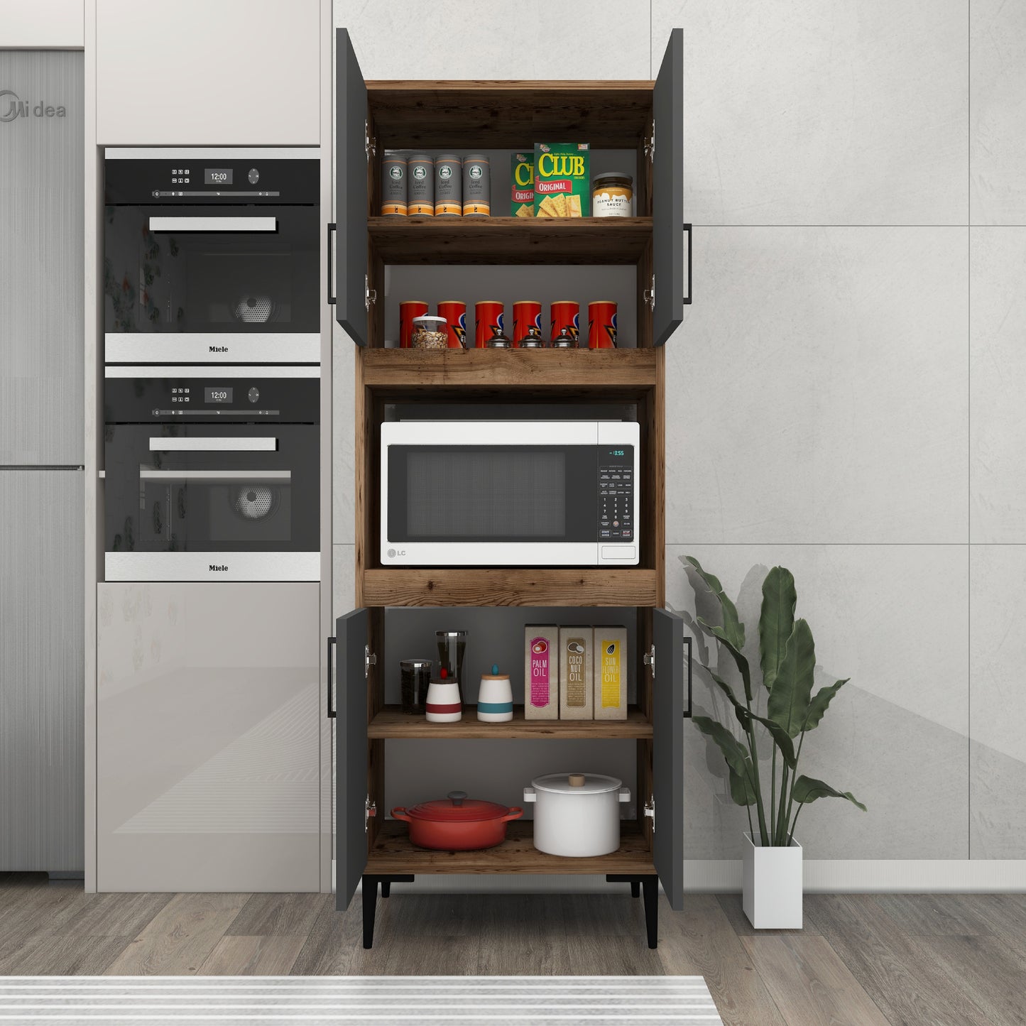Armoire de cuisine Aera avec étagères