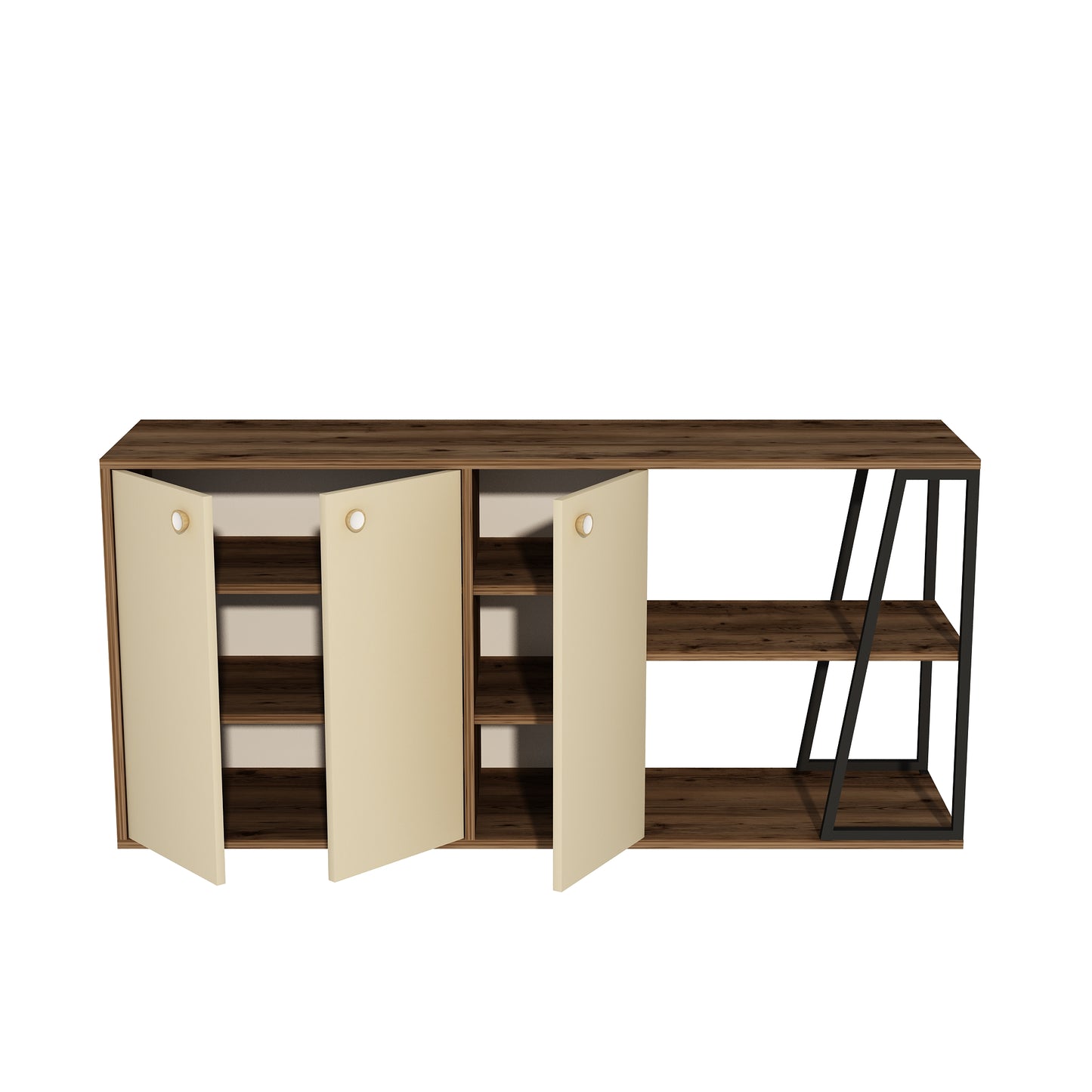 Avena Sideboard with Cabinets and Shelves