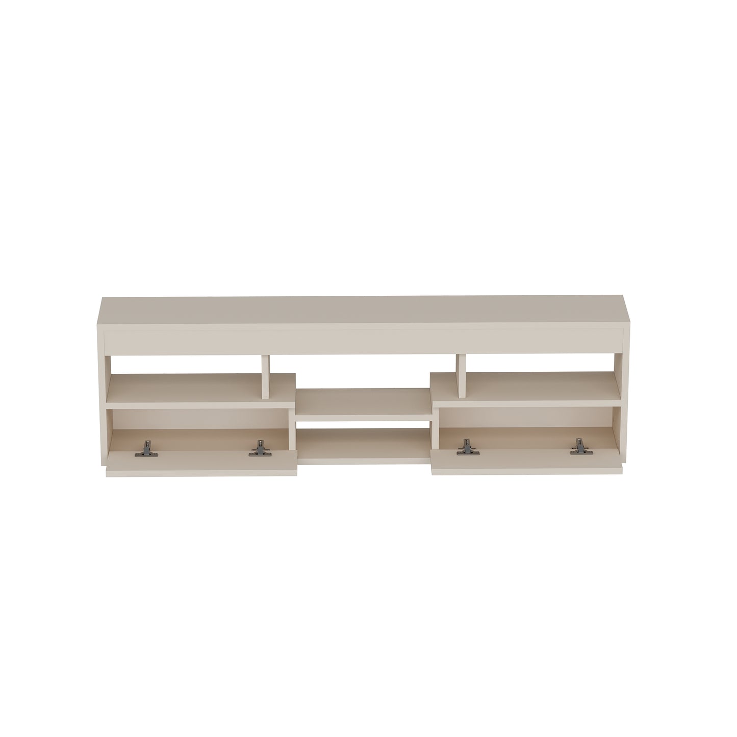 Boris Floating TV Stand with Shelves and Cabinets