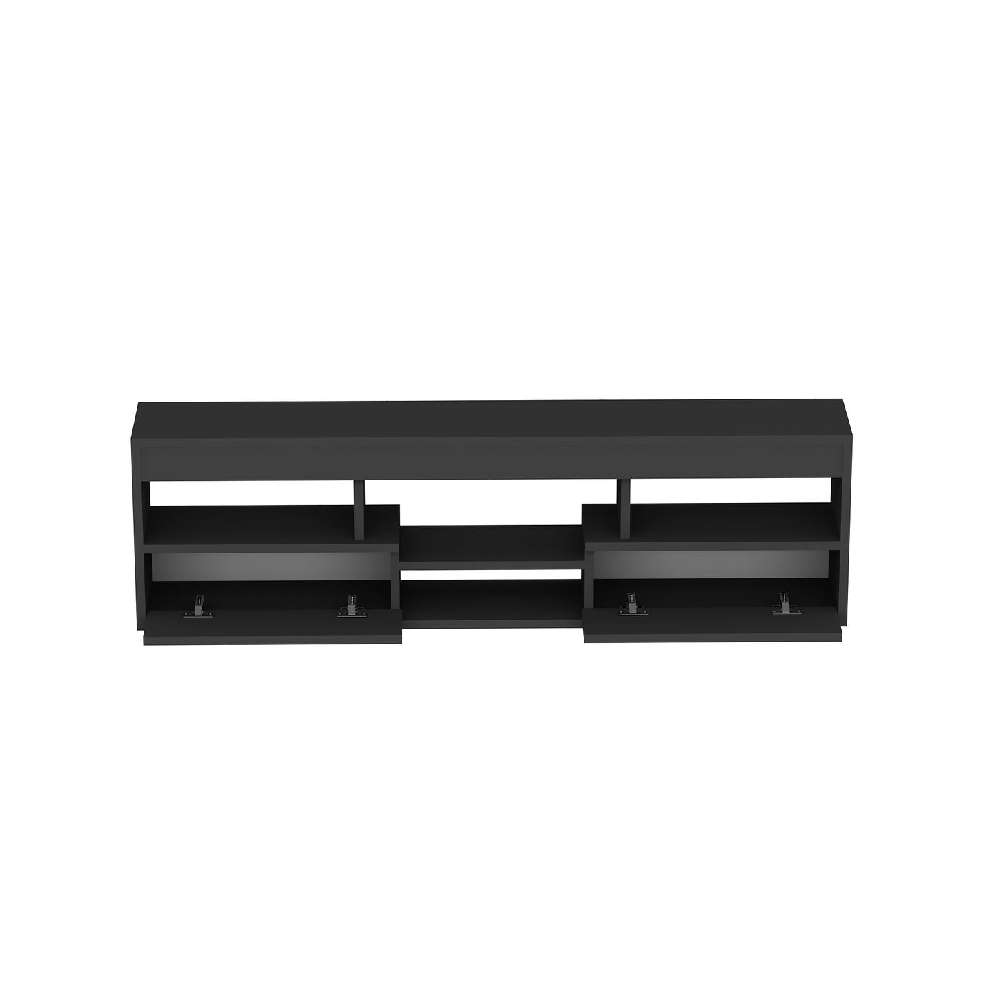 Boris Floating TV Stand with Shelves and Cabinets