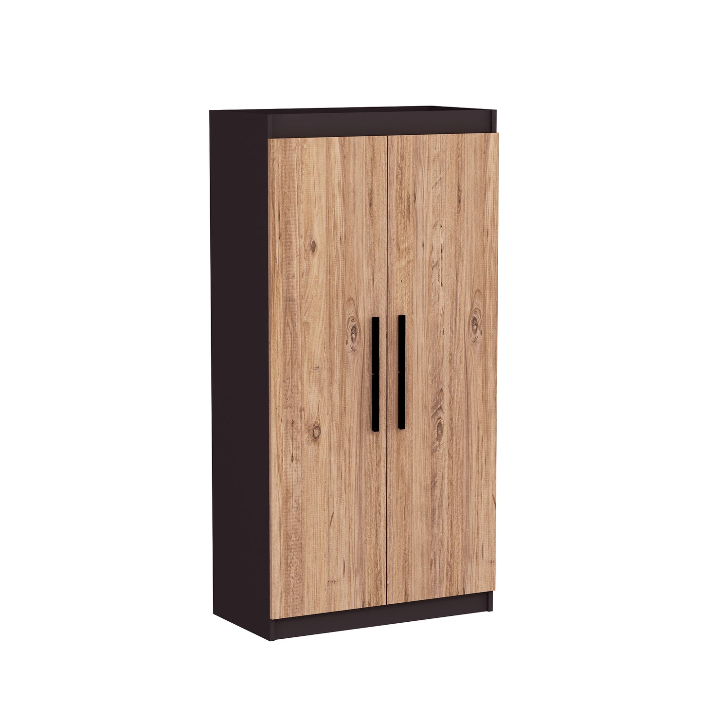 Achille Wardrobe with 2 Doors and 7 Shelves