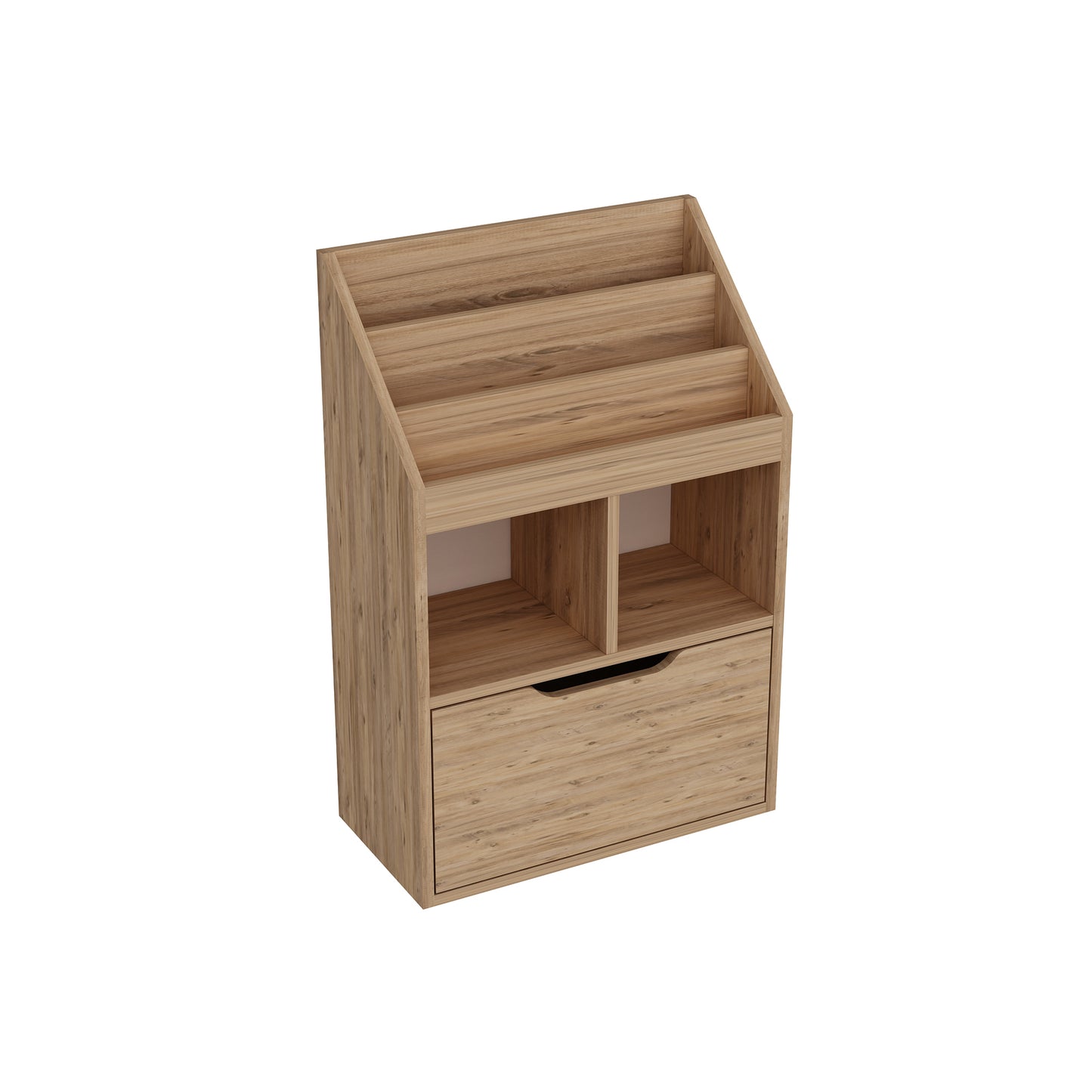 Chiara Magazine Rack with Cabinet