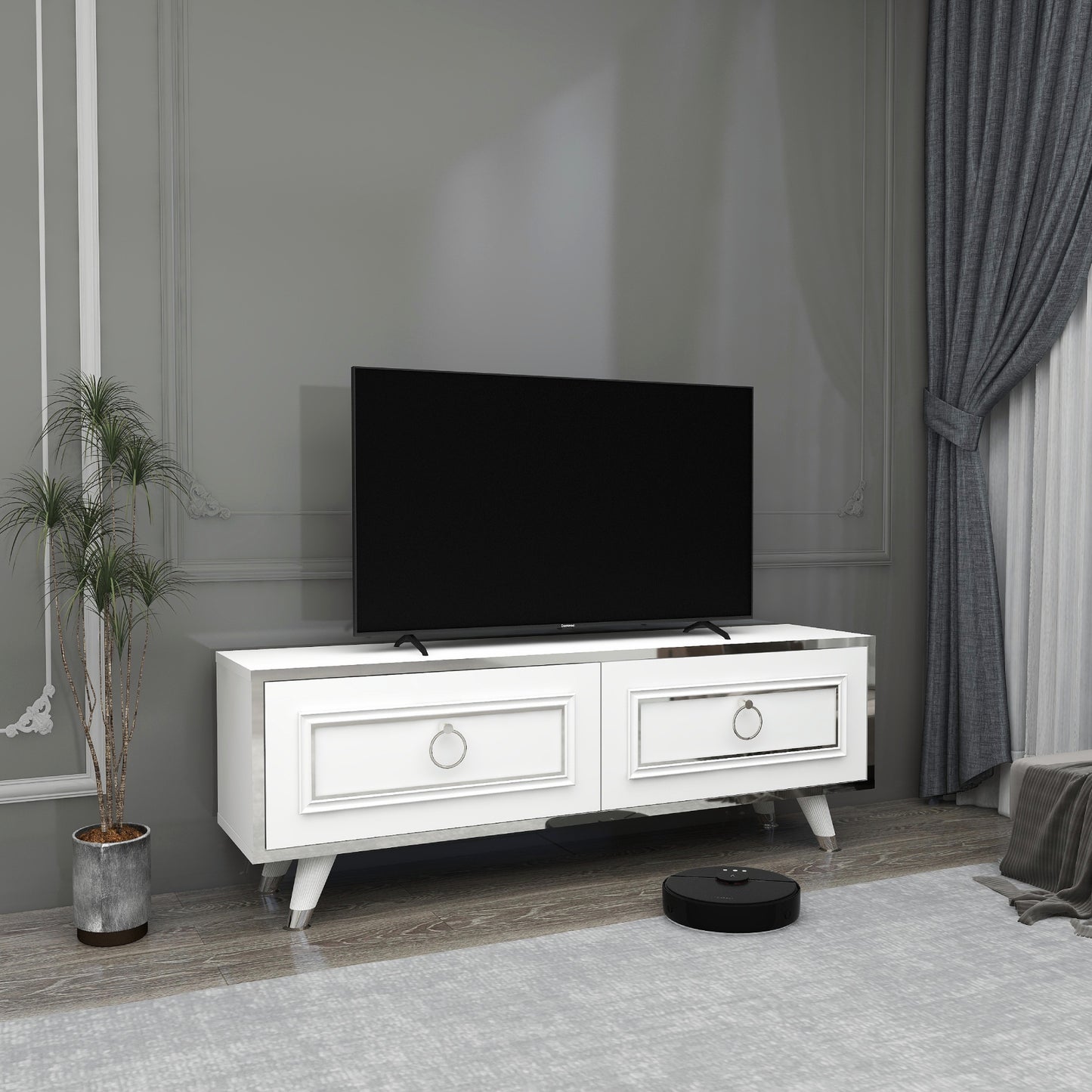 Esmera 120 cm Wide TV Stand and Media Console with Cabinets