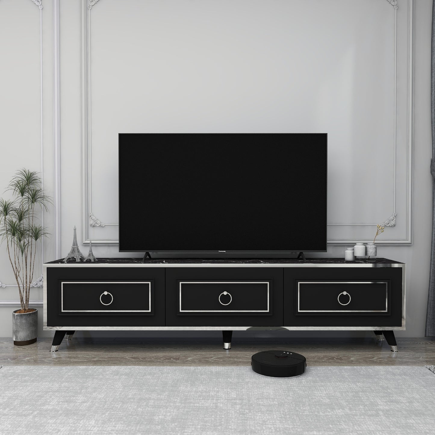 Esmera 180 cm Wide TV Stand and Media Console with Cabinets