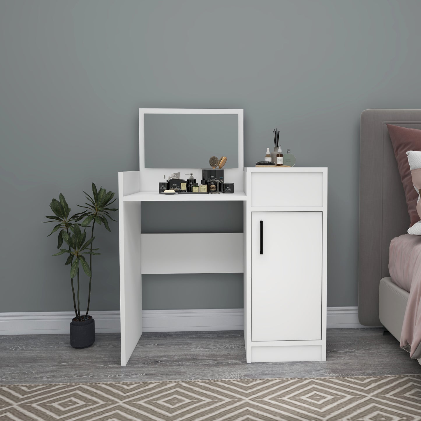 Nick Makeup Vanity Table with Mirror