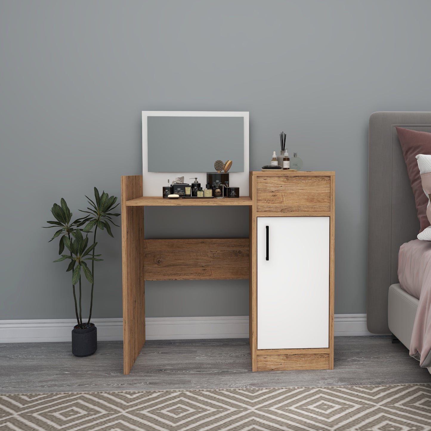 Nick Makeup Vanity Table with Mirror