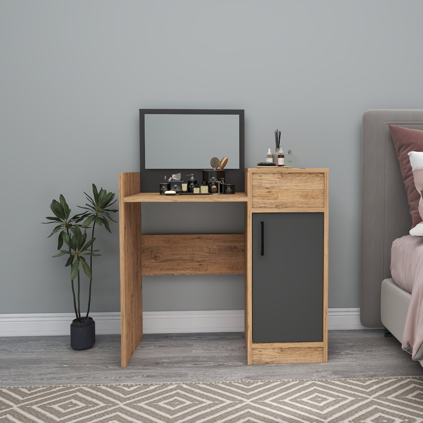 Nick Makeup Vanity Table with Mirror