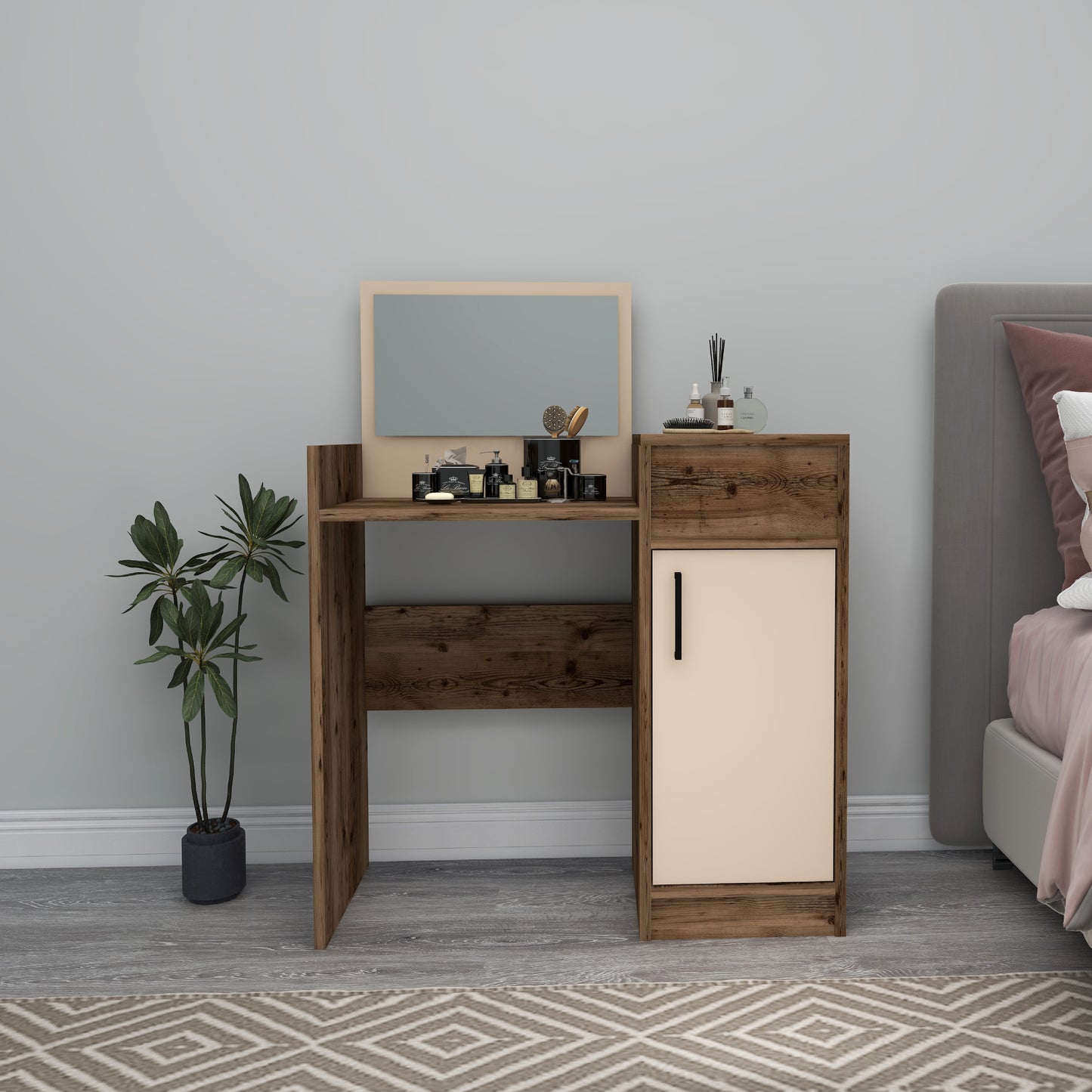 Nick Makeup Vanity Table with Mirror