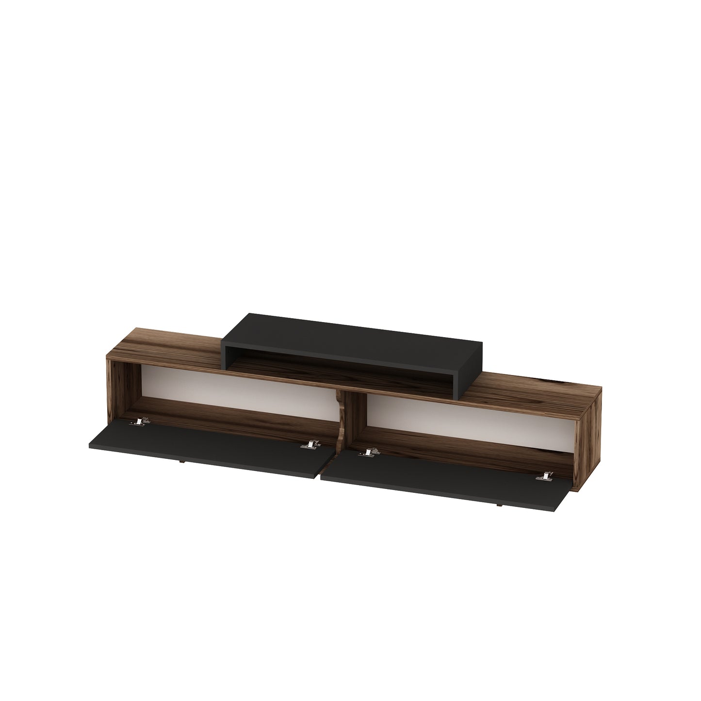 Gaia TV Stand and Entertainment Center con gabinetes de almacenamiento para televisores de hasta 78"