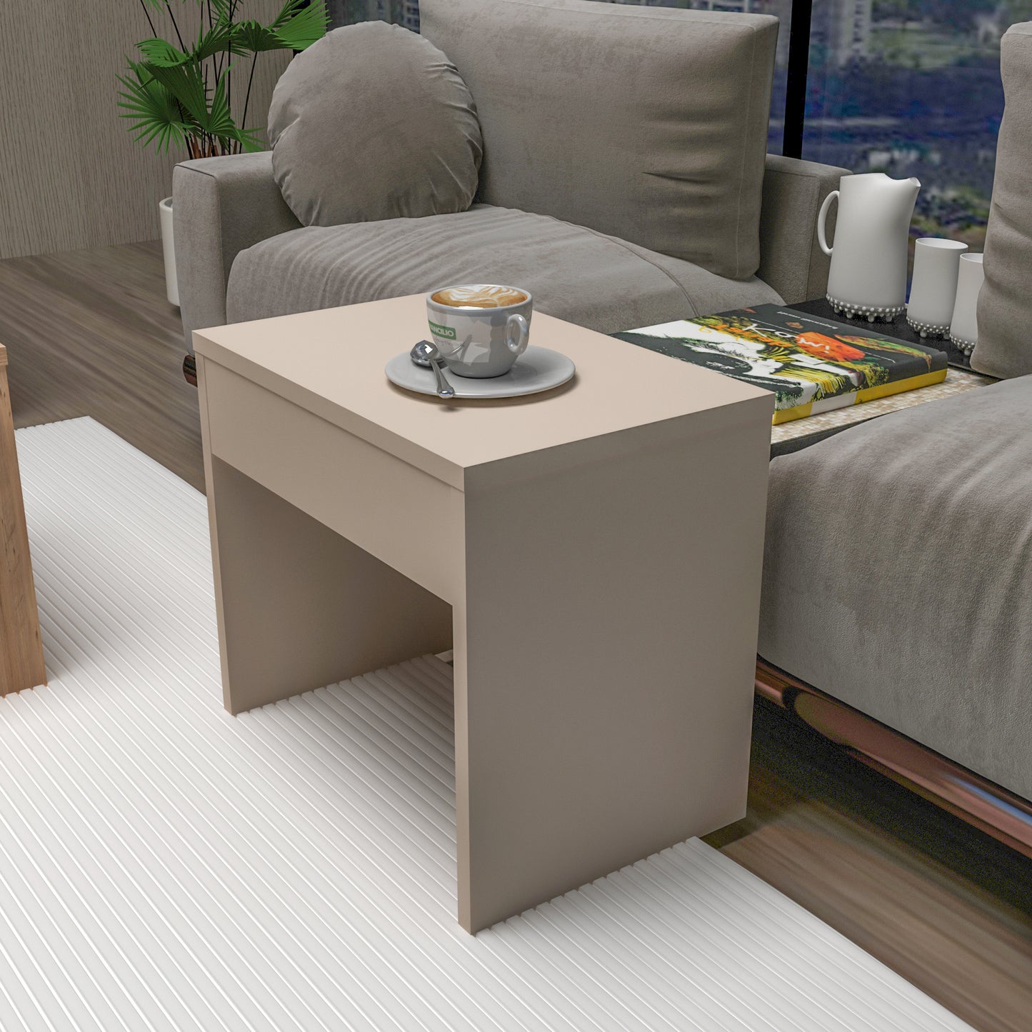 Irene Nesting Coffee Table with Storage Shelves (Set of 3)