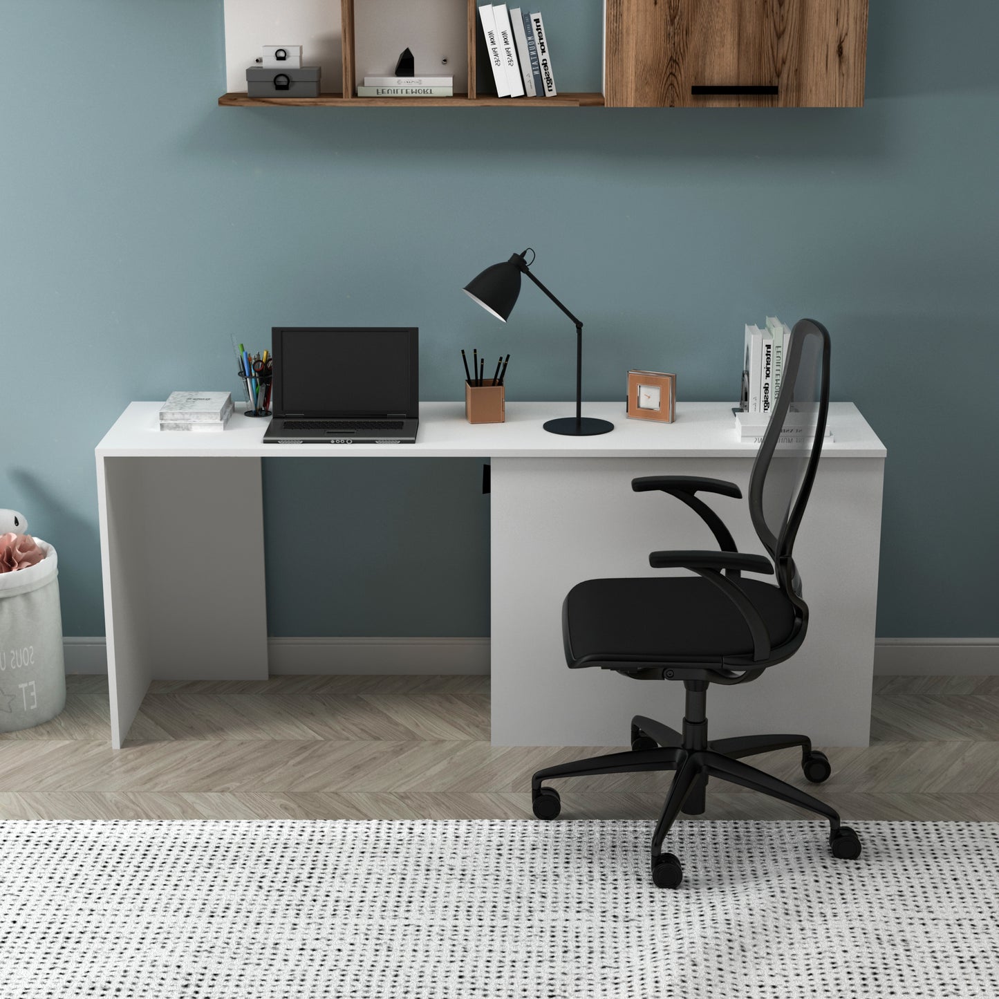 Viola Computer Desk with Cabinet