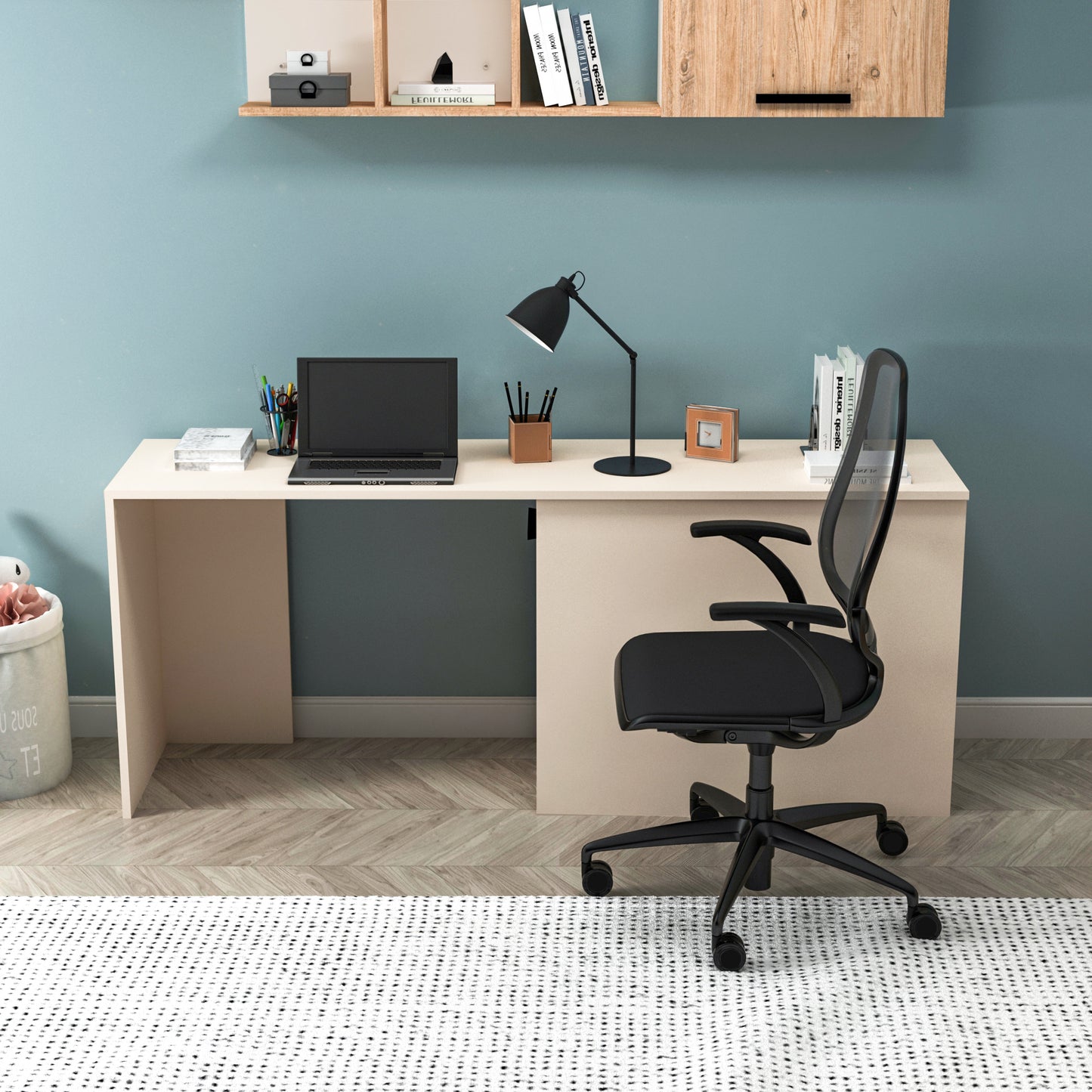 Viola Computer Desk with Cabinet