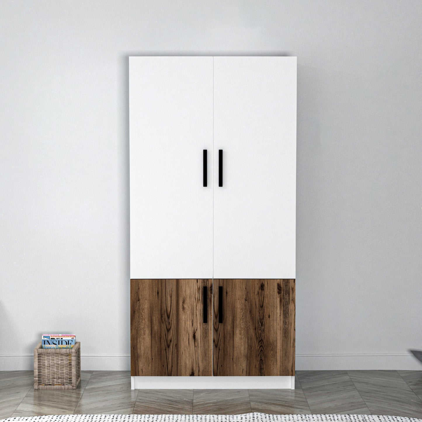 Armoire Viola avec armoires et étagères