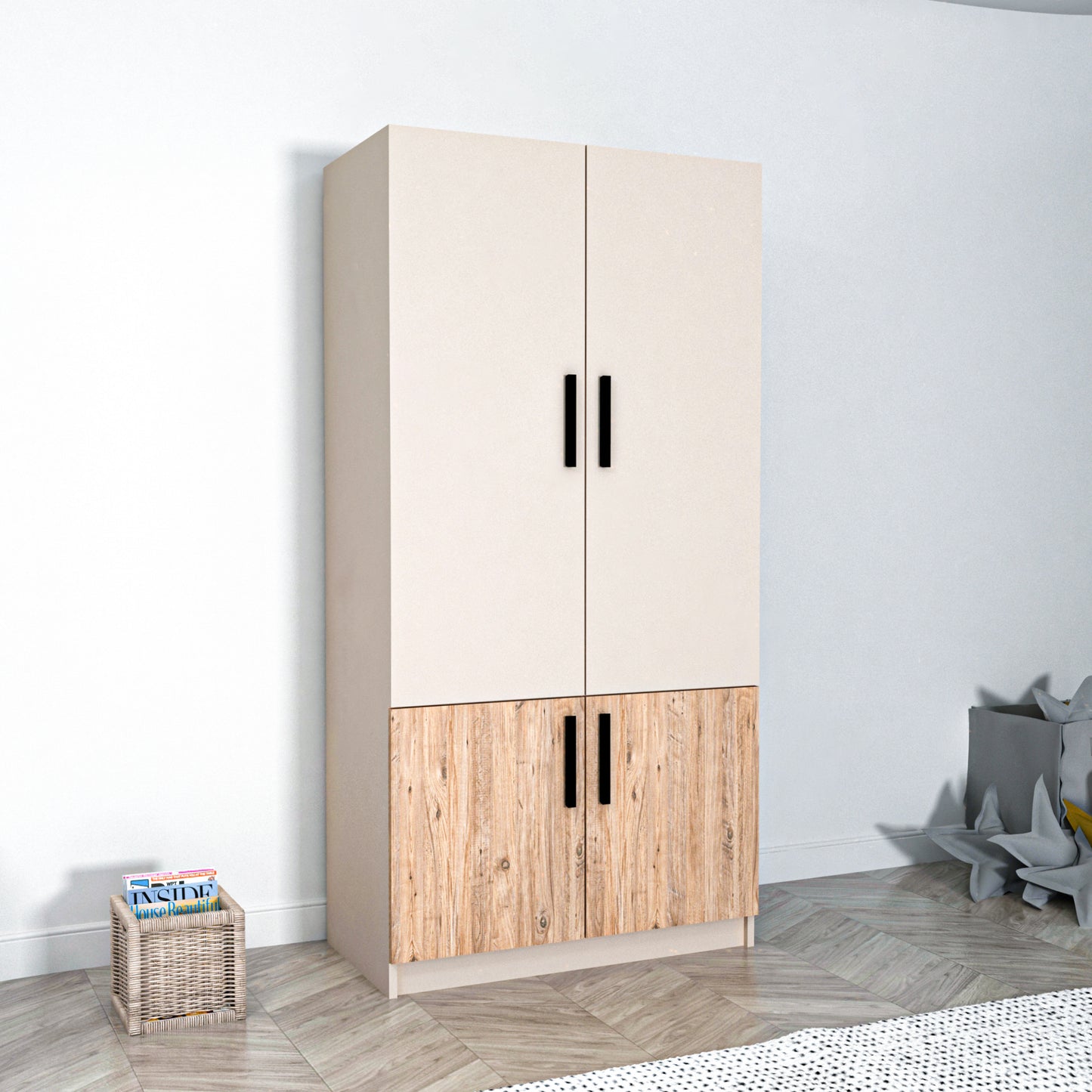Armoire Viola avec armoires et étagères