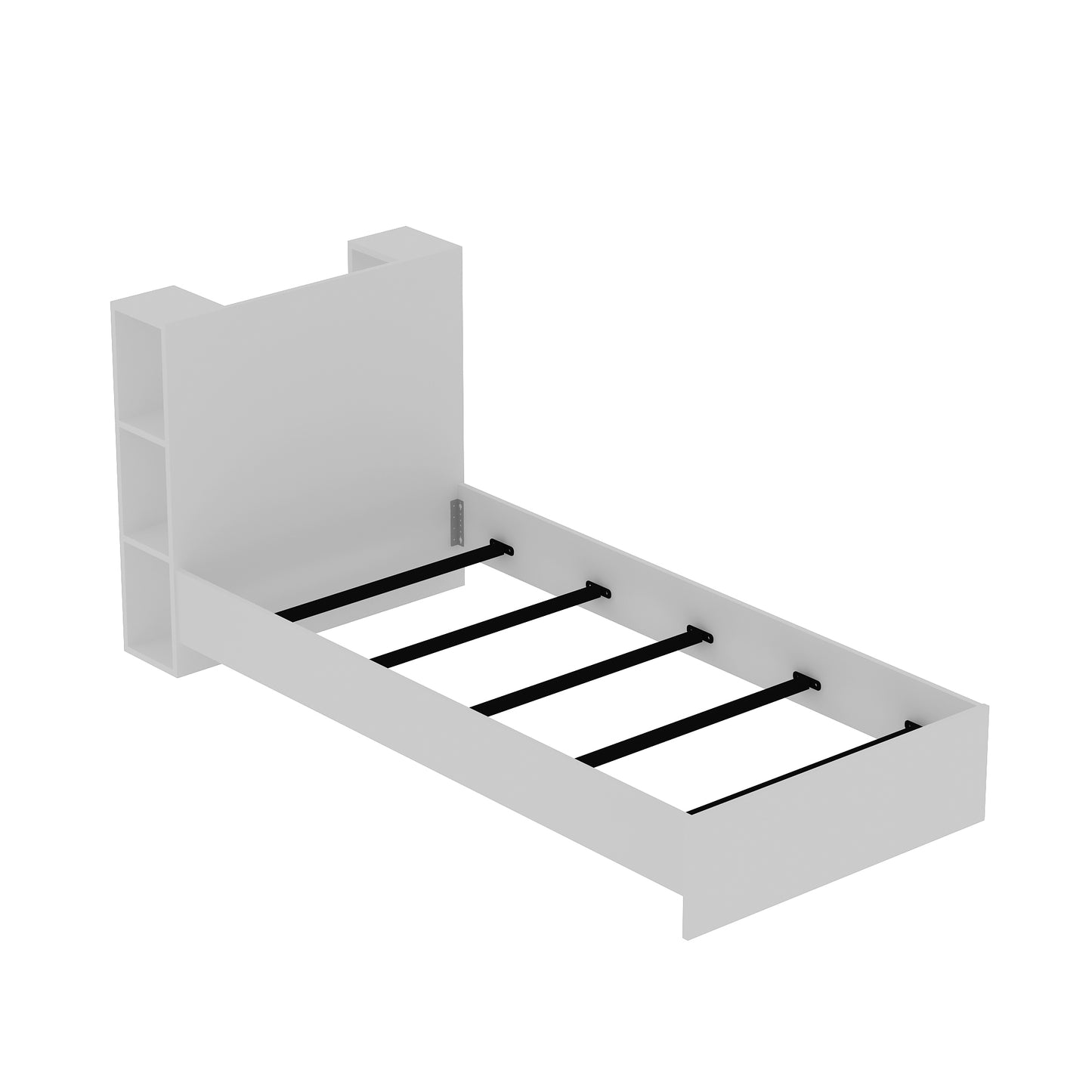 Acropoli Bedstead Bed Frame with Storage Shelves