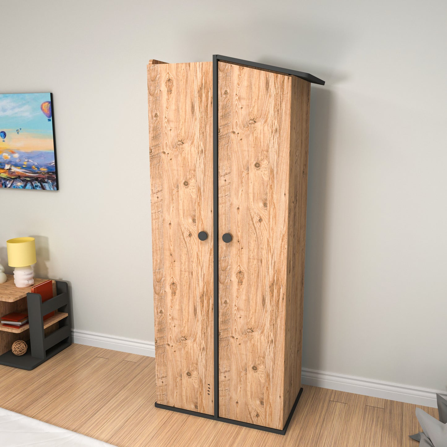 Kids Room Collection - Bookcase, Desk, Wardrobe, Bedstead & Nightstand Valentino