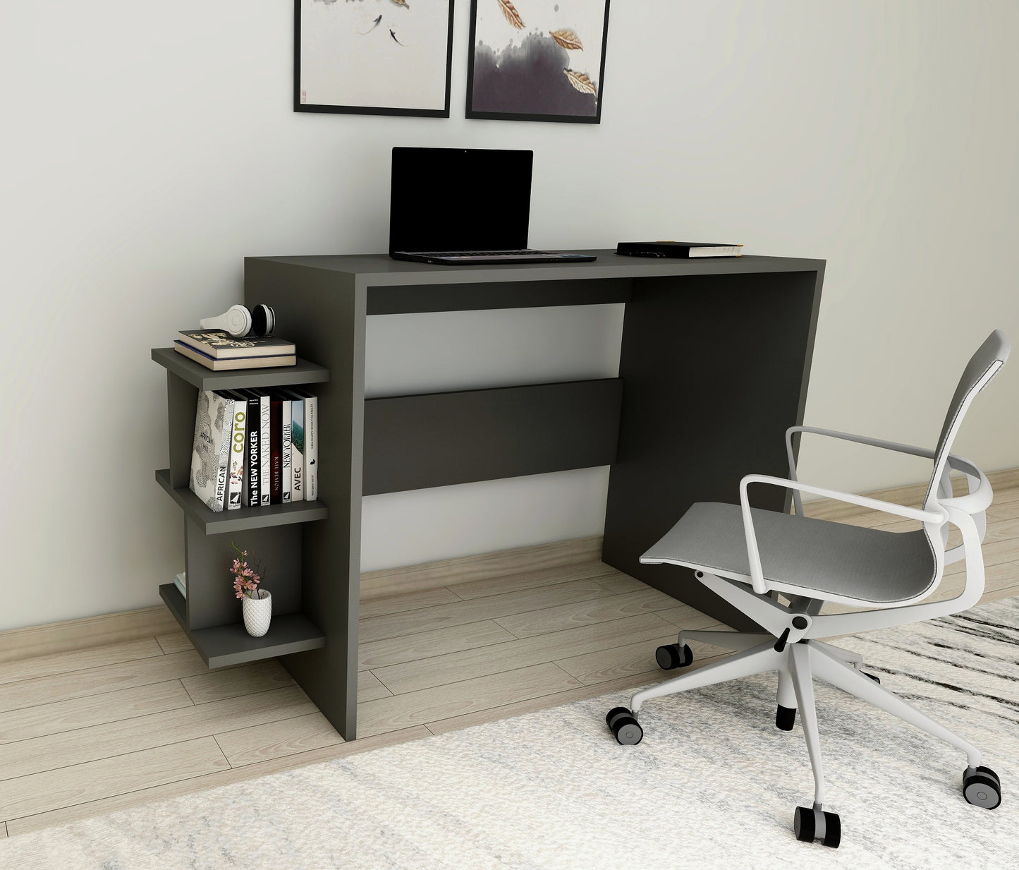 Computer Desk with Shelves Vispo