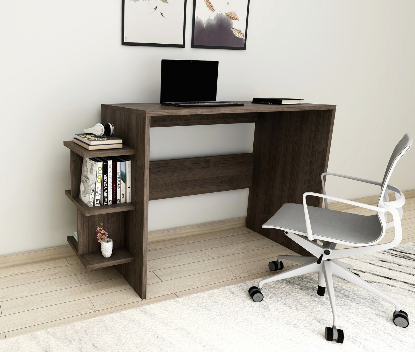 Computer Desk with Shelves Vispo