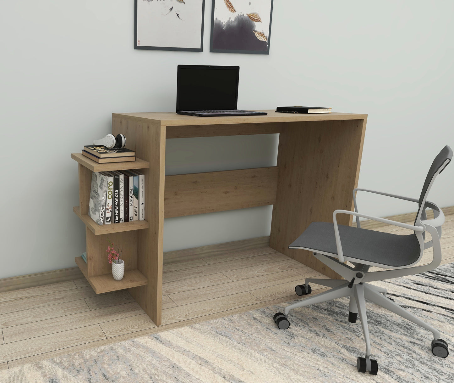 Computer Desk with Shelves Vispo