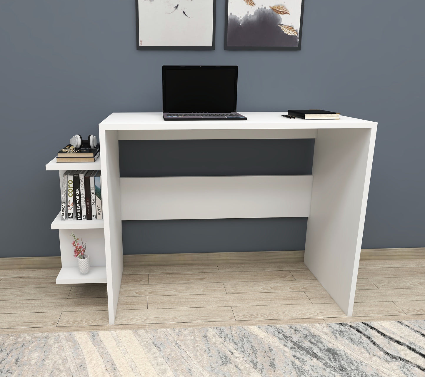 Computer Desk with Shelves Vispo
