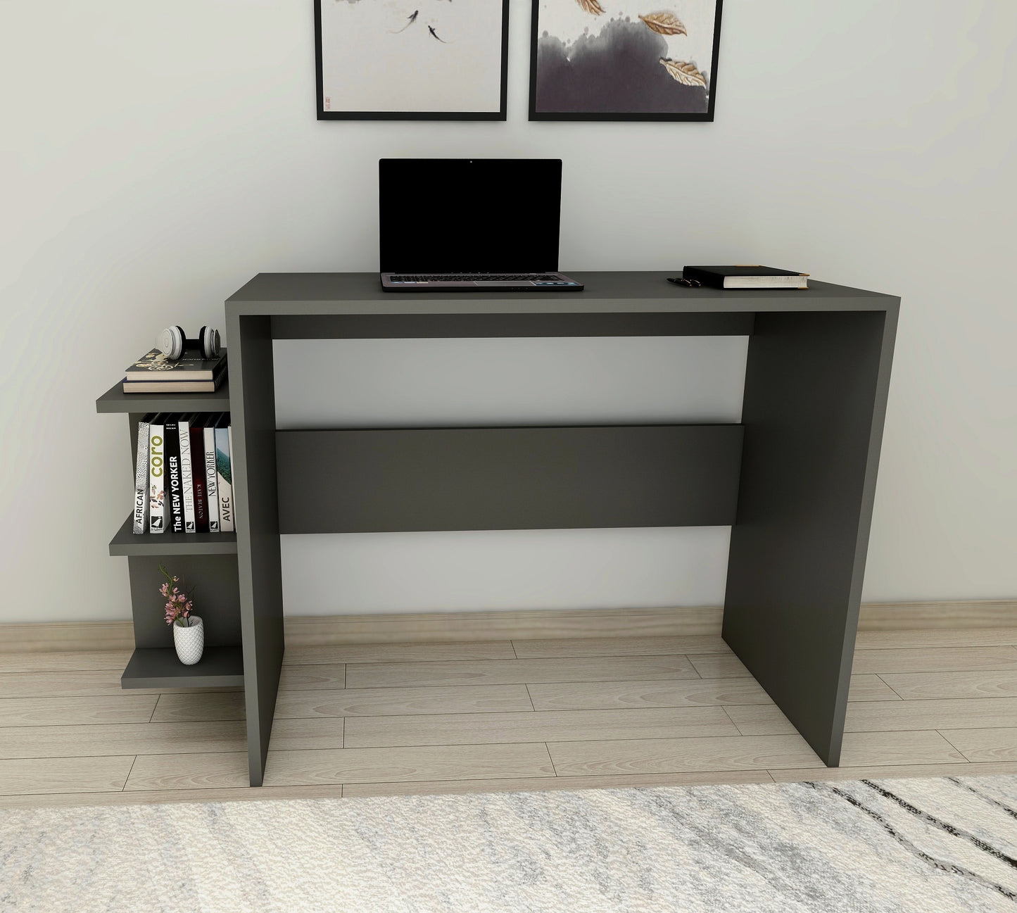 Computer Desk with Shelves Vispo