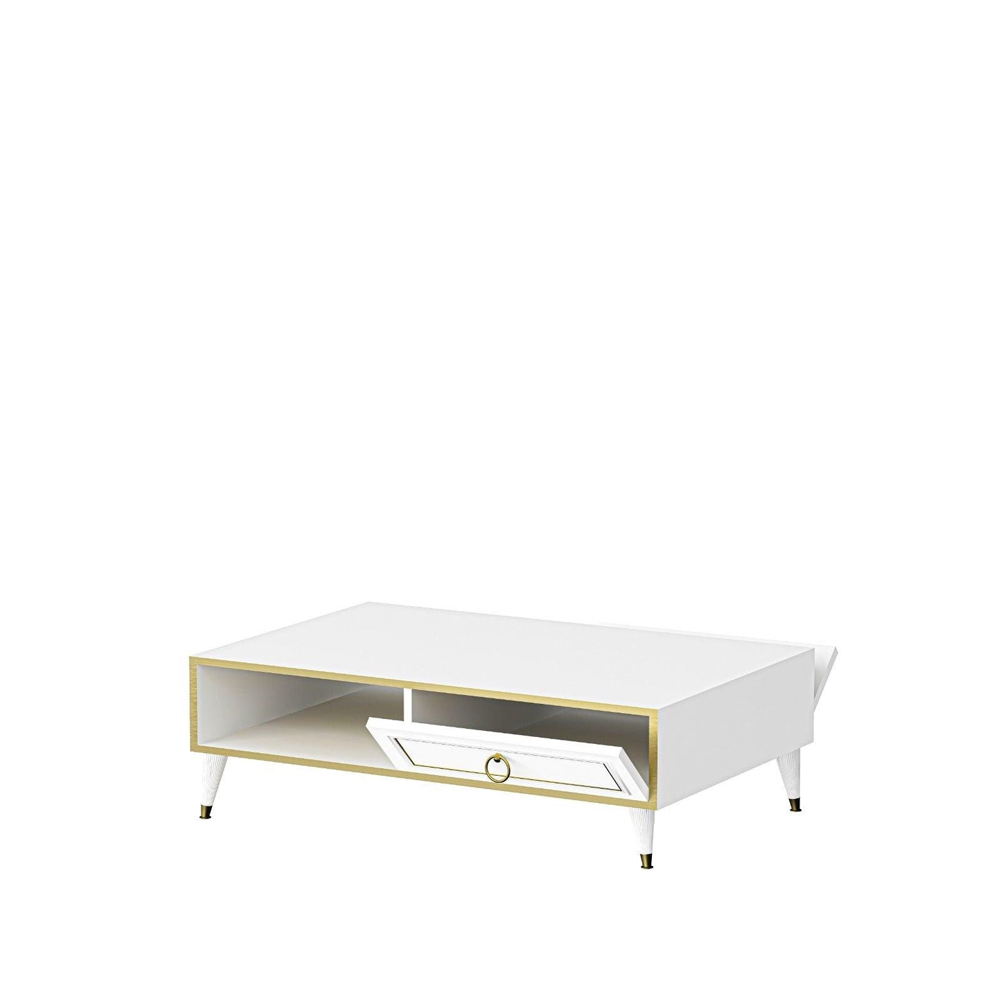 Antonia Coffee Table with Storage Cabinet Shelf - Destina Home