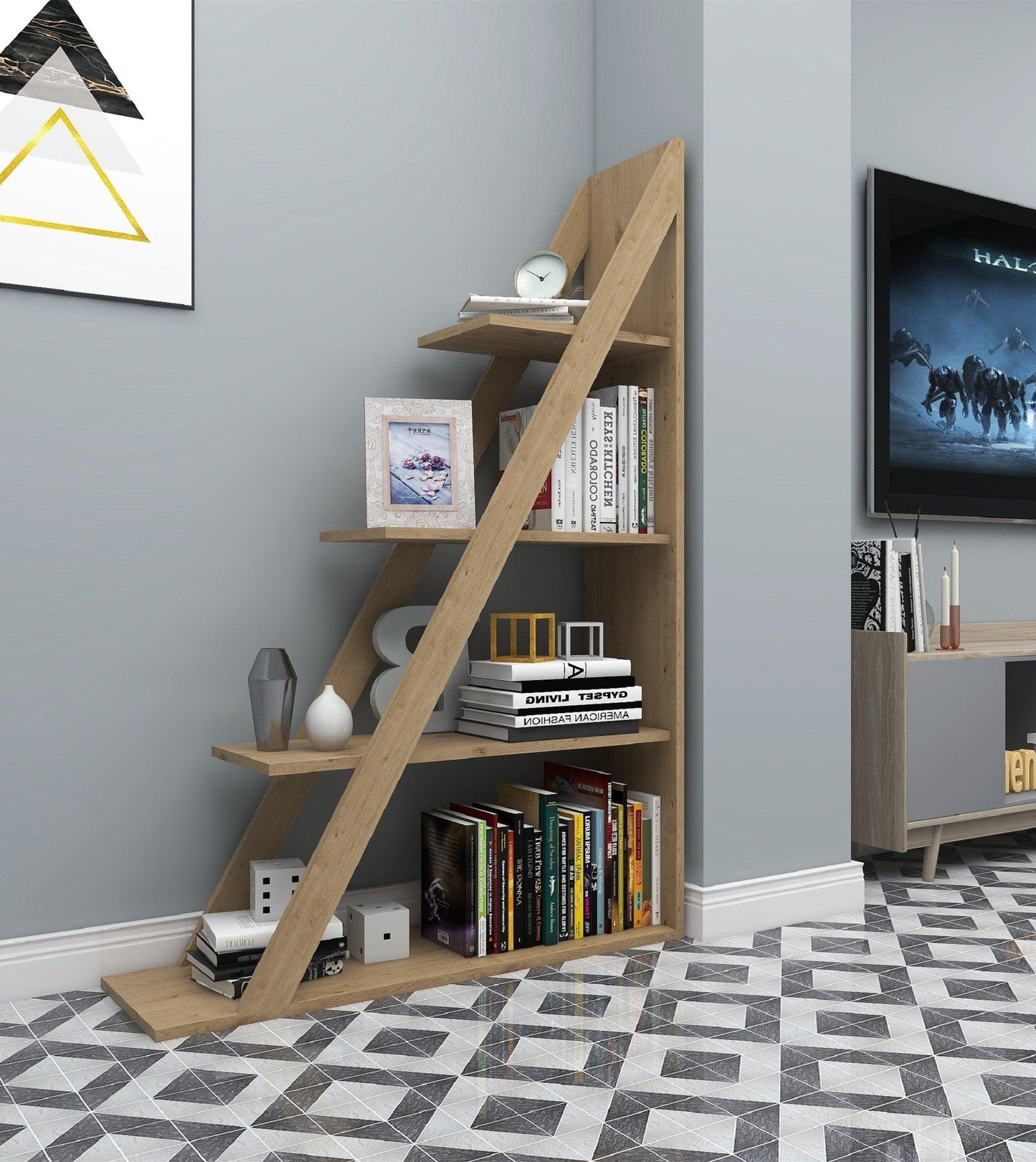 Amando Ladder Bookcase - Destina Home