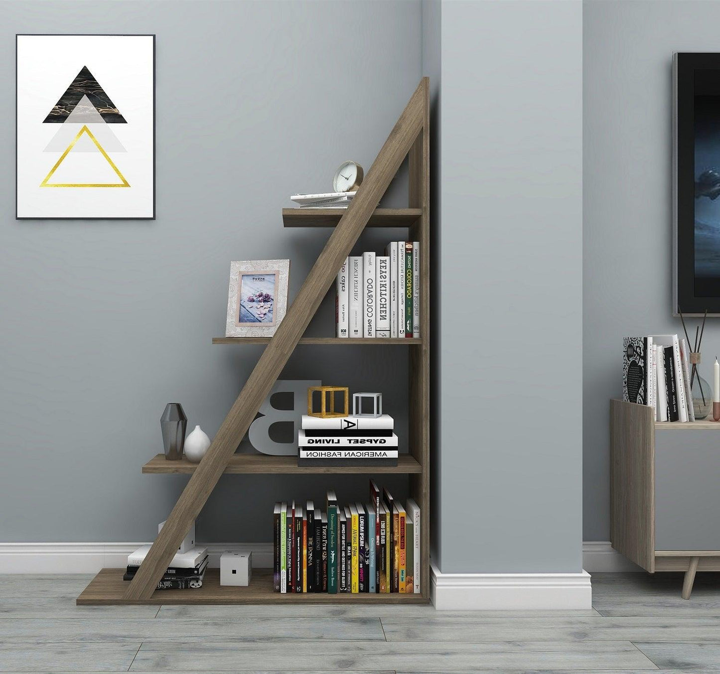 Amando Ladder Bookcase - Destina Home