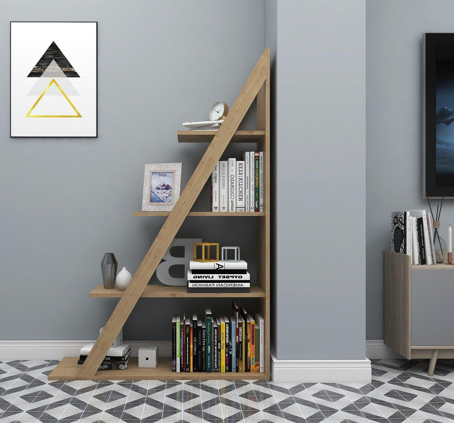 Amando Ladder Bookcase - Destina Home