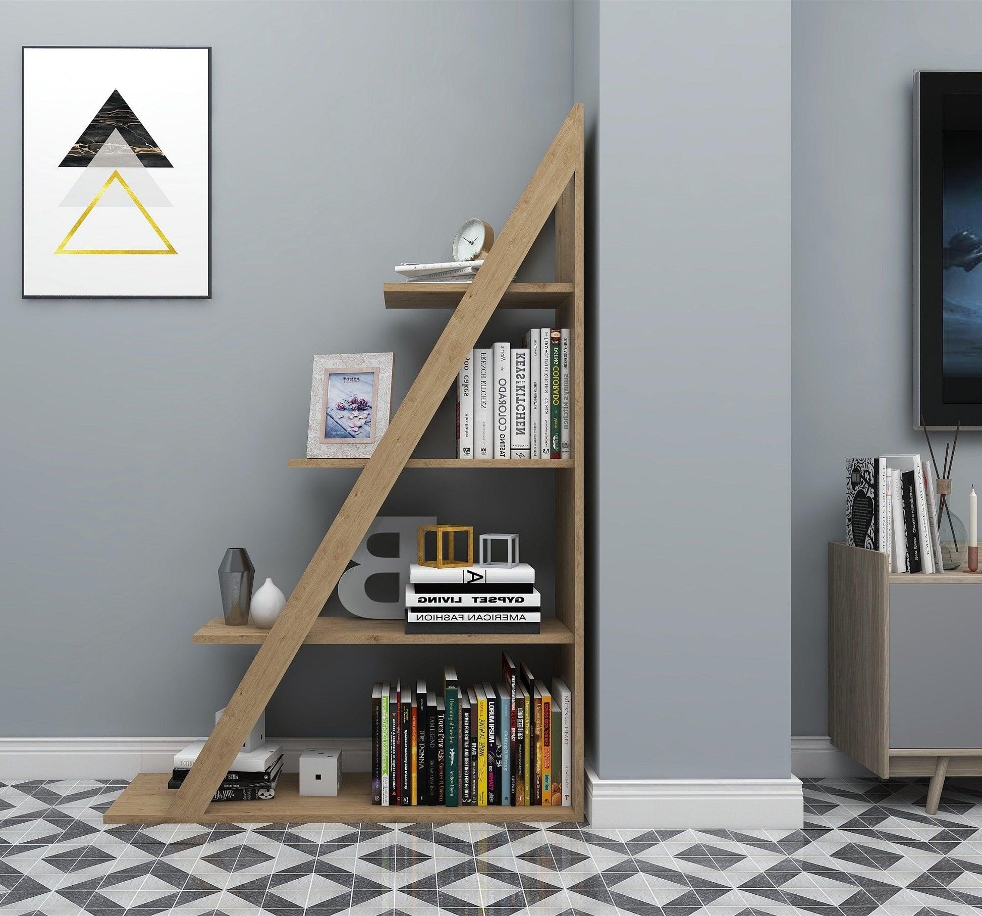 Amando Ladder Bookcase - Destina Home