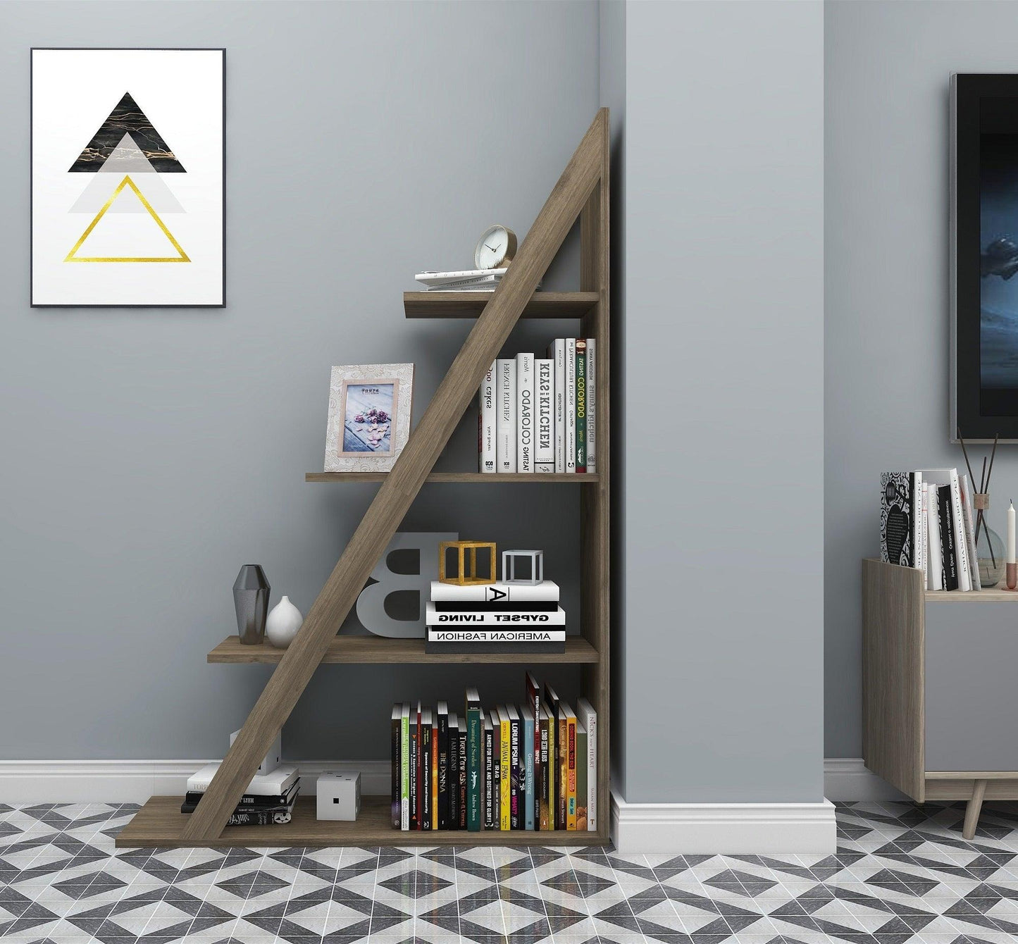 Amando Ladder Bookcase - Destina Home