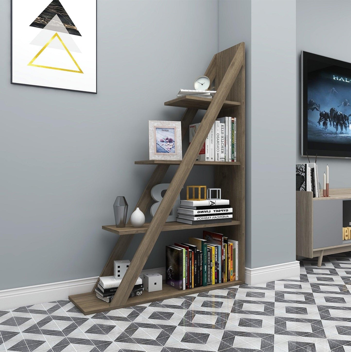 Amando Ladder Bookcase - Destina Home