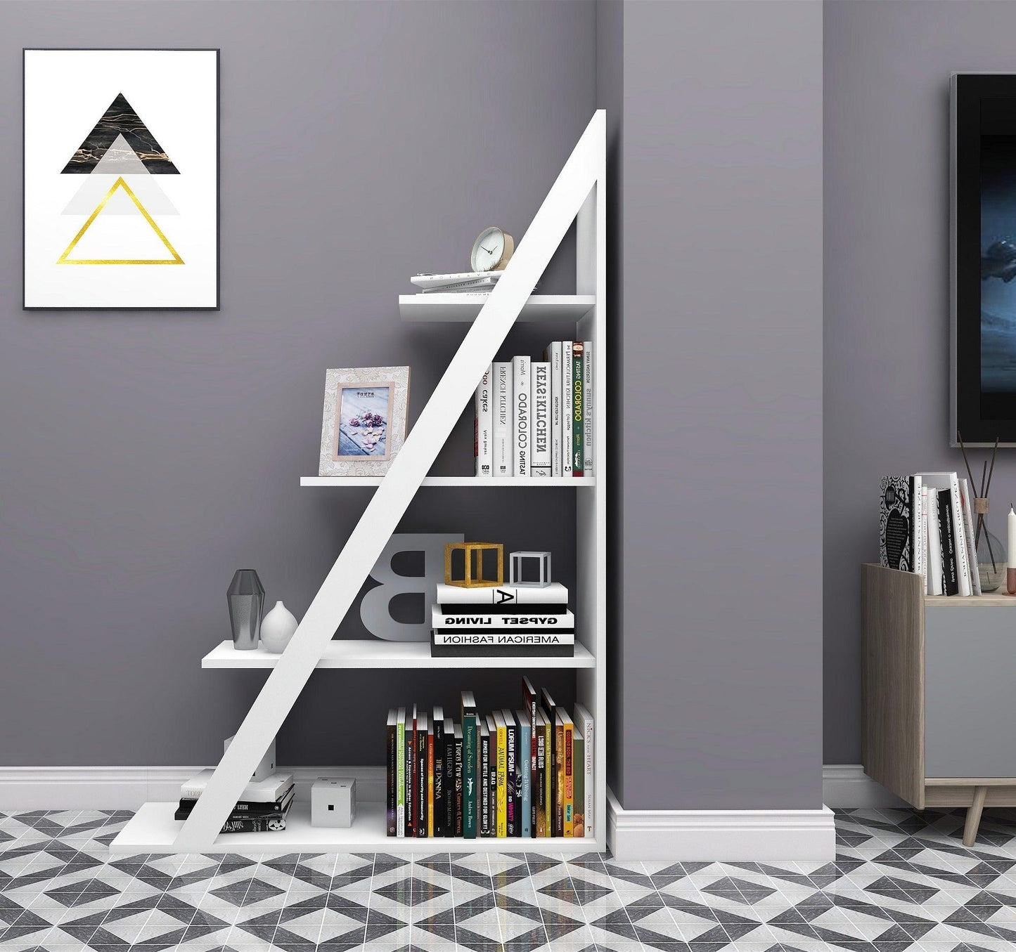 Amando Ladder Bookcase - Destina Home
