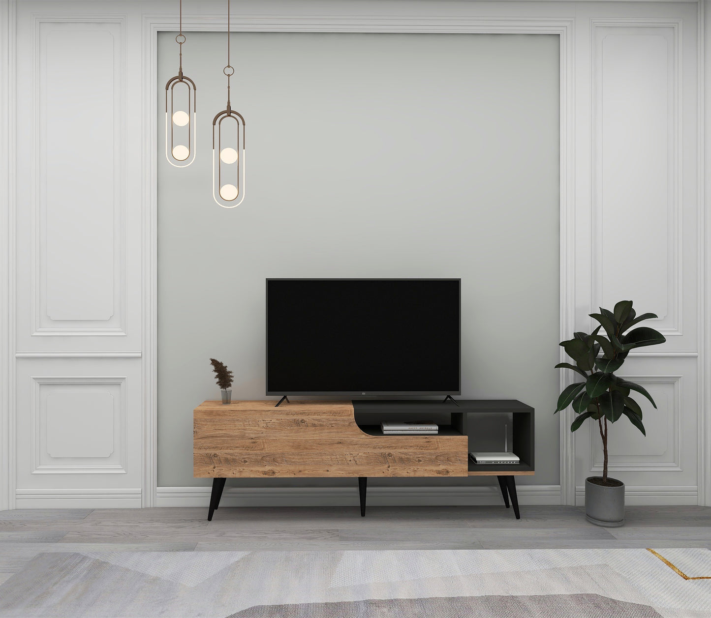 TV Stand, Media Console, TV cabinet, Wooden TV Stand, Media Stand, TV Lowboard, Entertainment Center, Wood TV Unit, TV Board, TV Table, Media Center, Living Room, Furniture