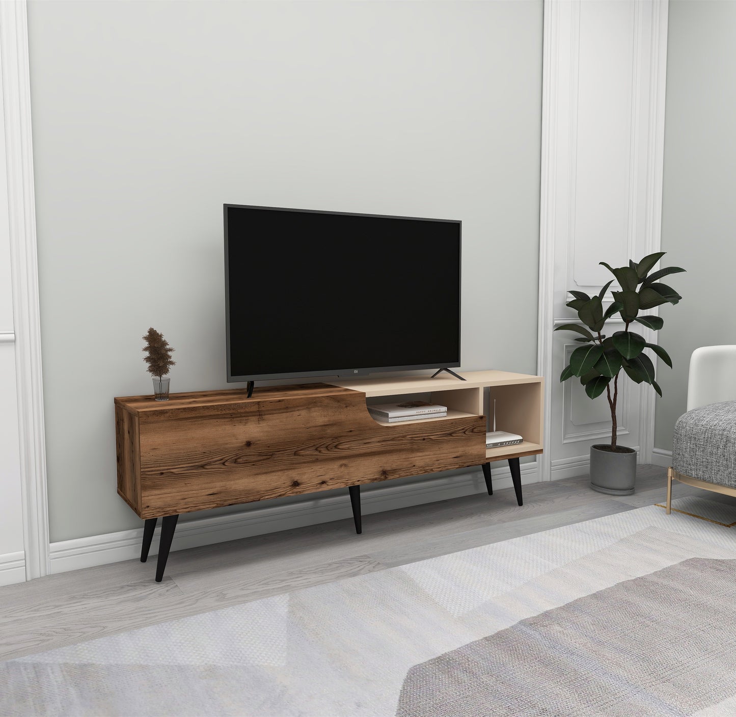 TV Stand, Media Console, TV cabinet, Wooden TV Stand, Media Stand, TV Lowboard, Entertainment Center, Wood TV Unit, TV Board, TV Table, Media Center, Living Room, Furniture