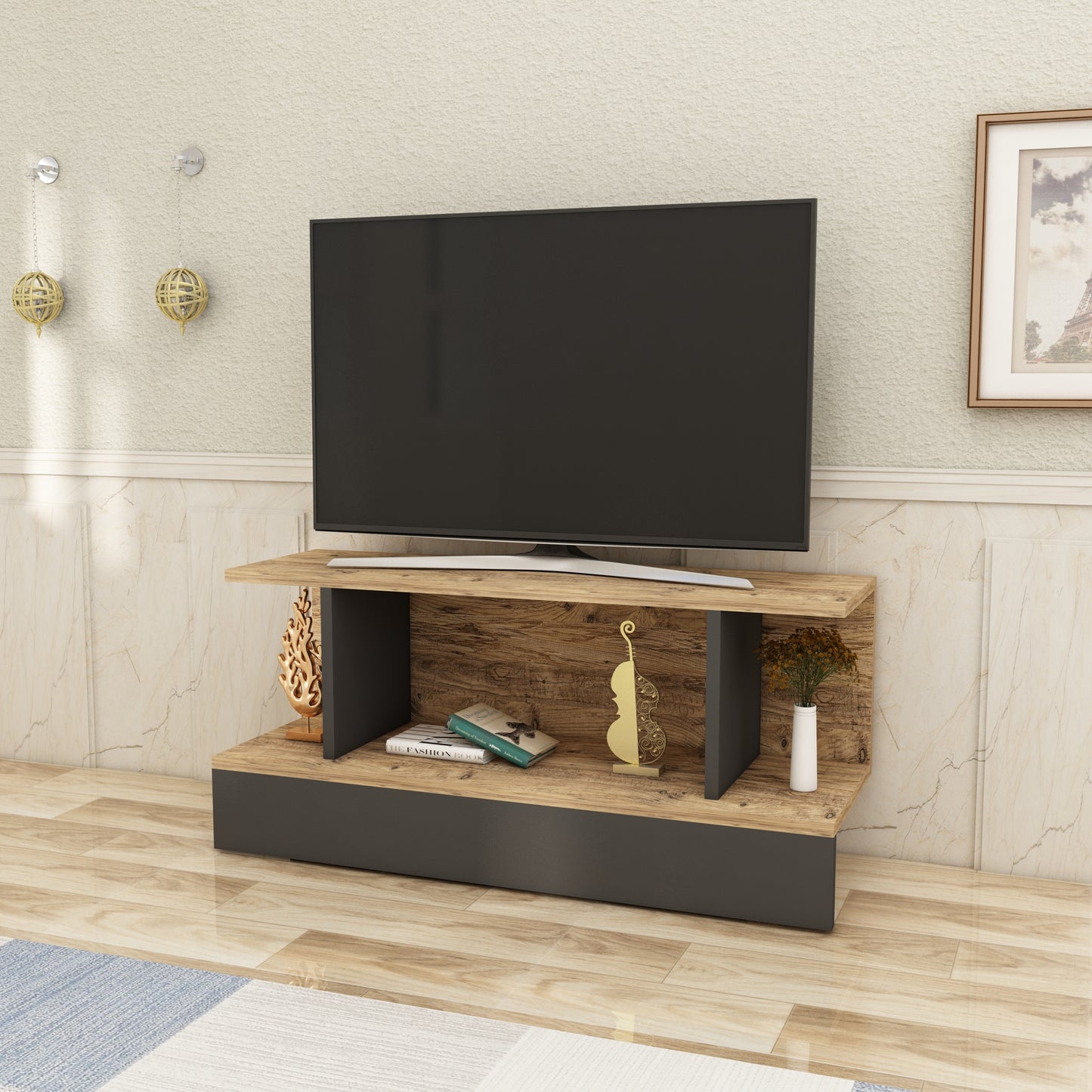 TV Stand, Media Console, TV cabinet, Wooden TV Stand, Media Stand, TV Lowboard, Entertainment Center, Wood TV Unit, TV Board, TV Table, Media Center, Living Room, Furniture