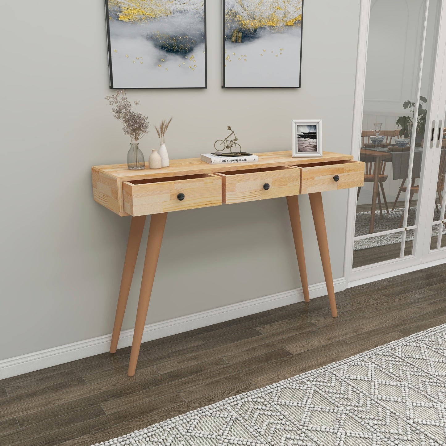 dresuar, console table, vanity table, console, table, hallway table, side table, living room, bedroom table, furniture