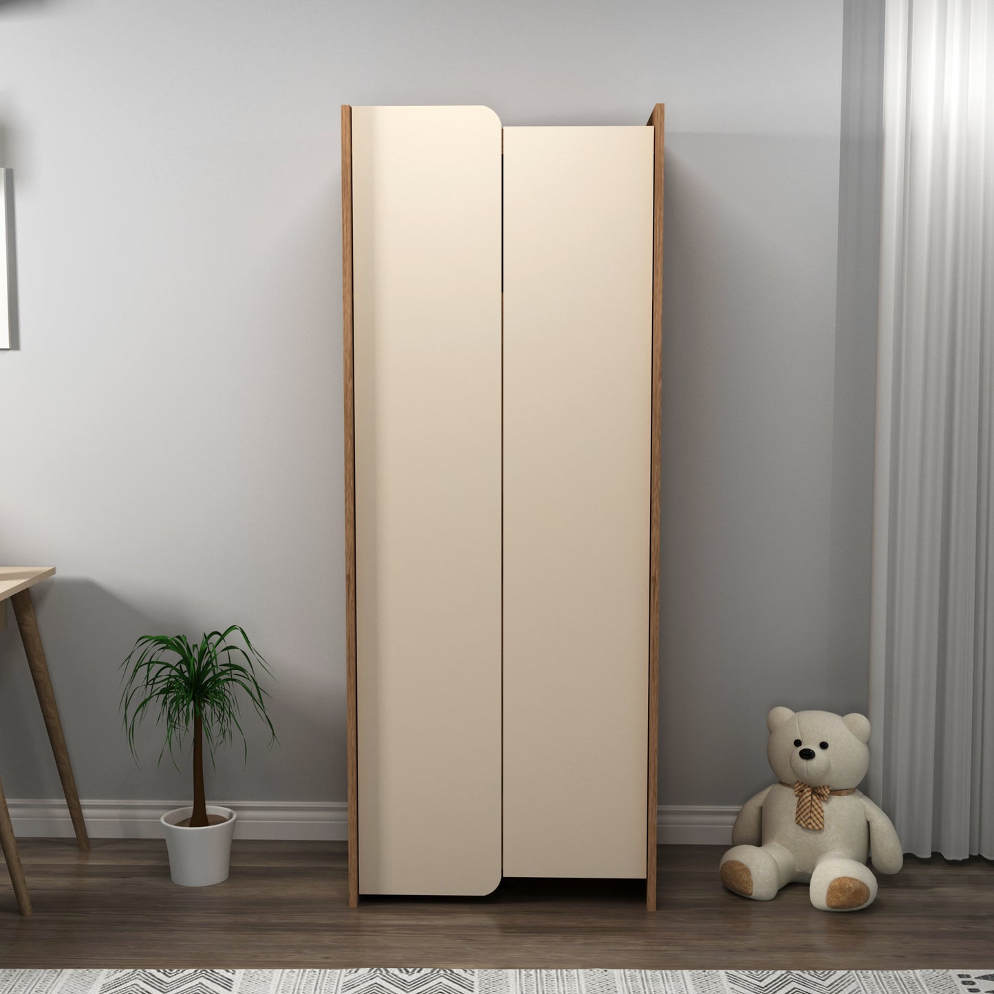 Babel Wardrobe with Cabinets and Shelves