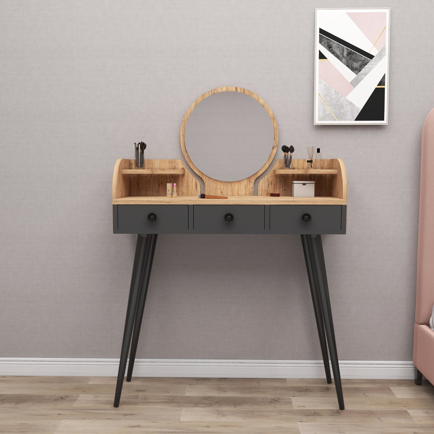 Makeup Vanity Table with Mirror Belem