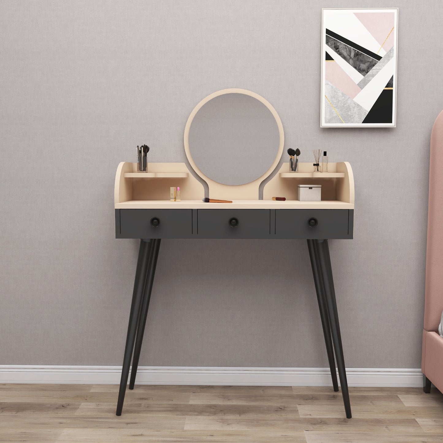 Makeup Vanity Table with Mirror Belem