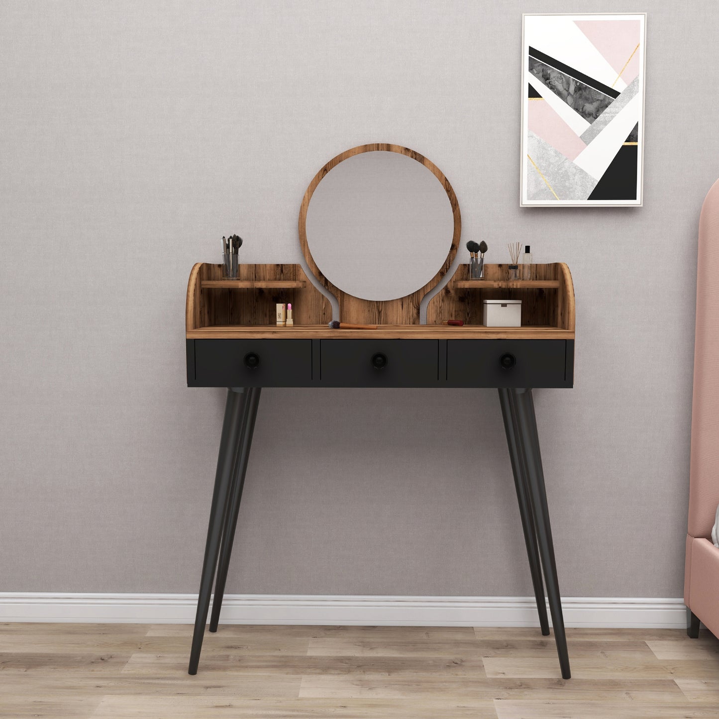 Makeup Vanity Table with Mirror Belem