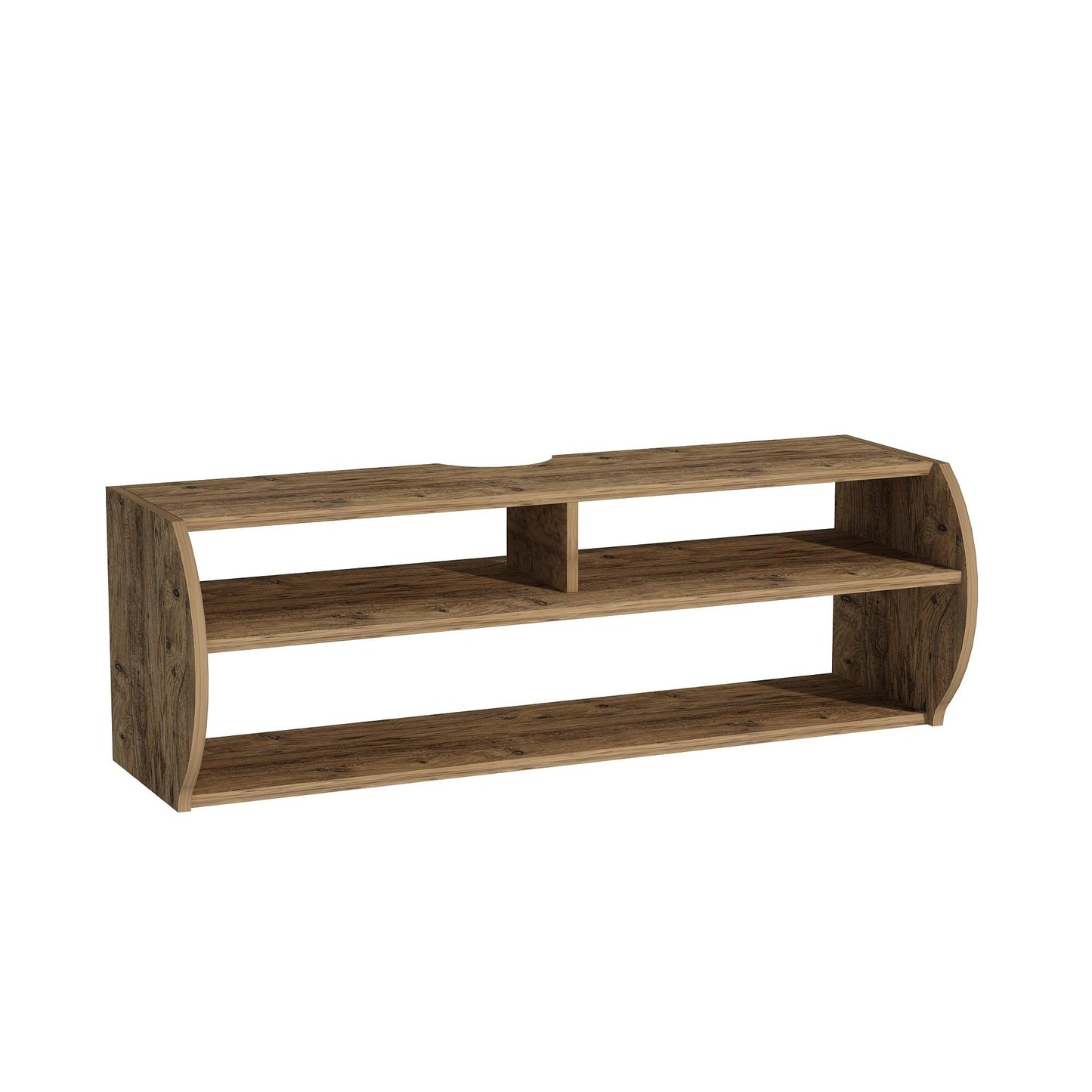 Berter Wall Mounted, Floating TV Stand with Storage Shelves - Destina Home,TV Stand, Media Console, TV cabinet, Wooden TV Stand, Media Stand, TV Lowboard, Entertainment Center, Wood TV Unit, TV Board, TV Table, Media Center, Living Room, Furniture