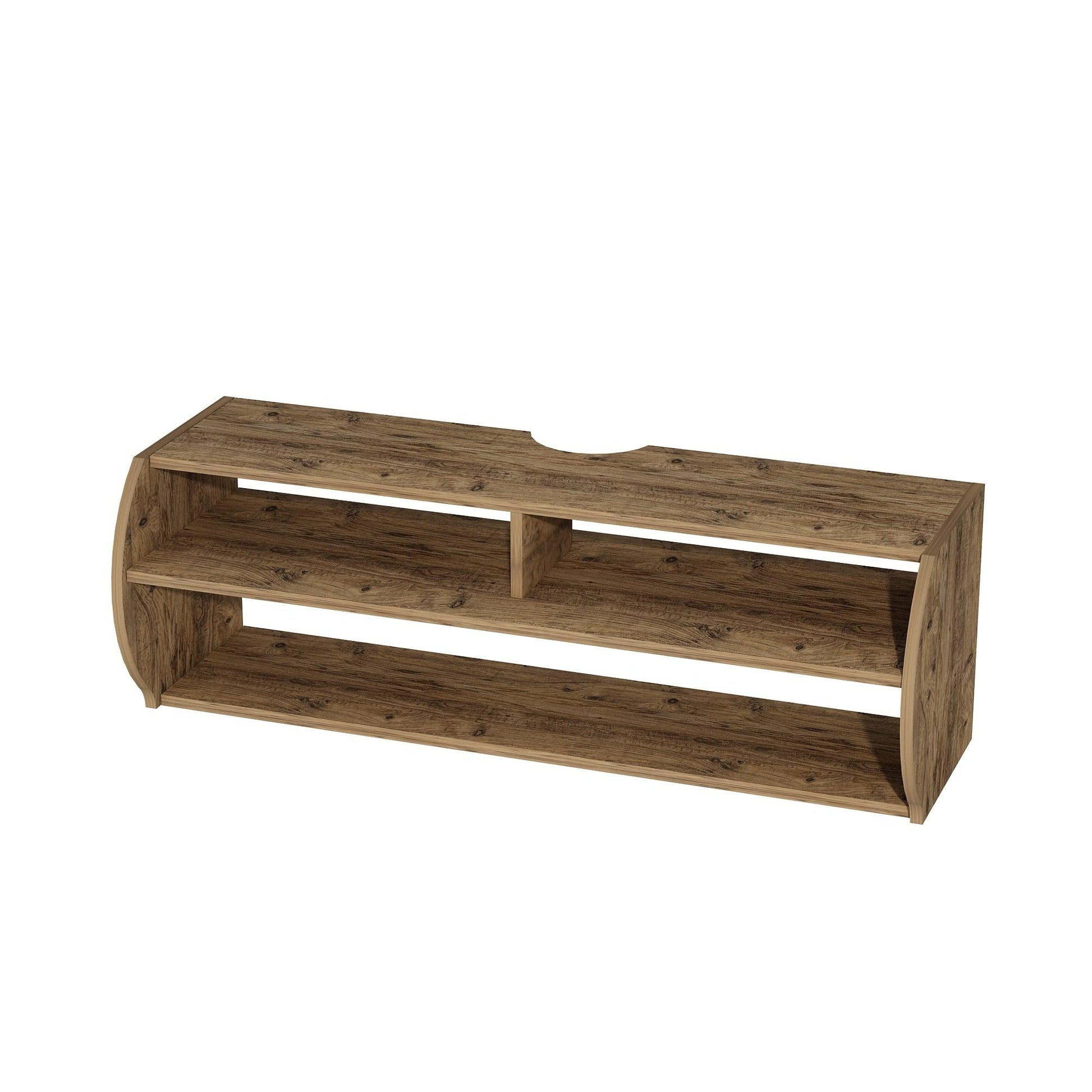 Berter Wall Mounted, Floating TV Stand with Storage Shelves - Destina Home, TV Stand, Media Console, TV cabinet, Wooden TV Stand, Media Stand, TV Lowboard, Entertainment Center, Wood TV Unit, TV Board, TV Table, Media Center, Living Room, Furniture