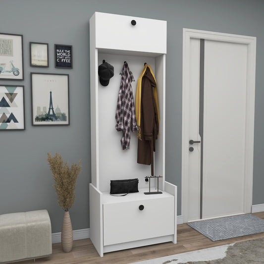 Portemanteau d'entrée Edessa avec armoire