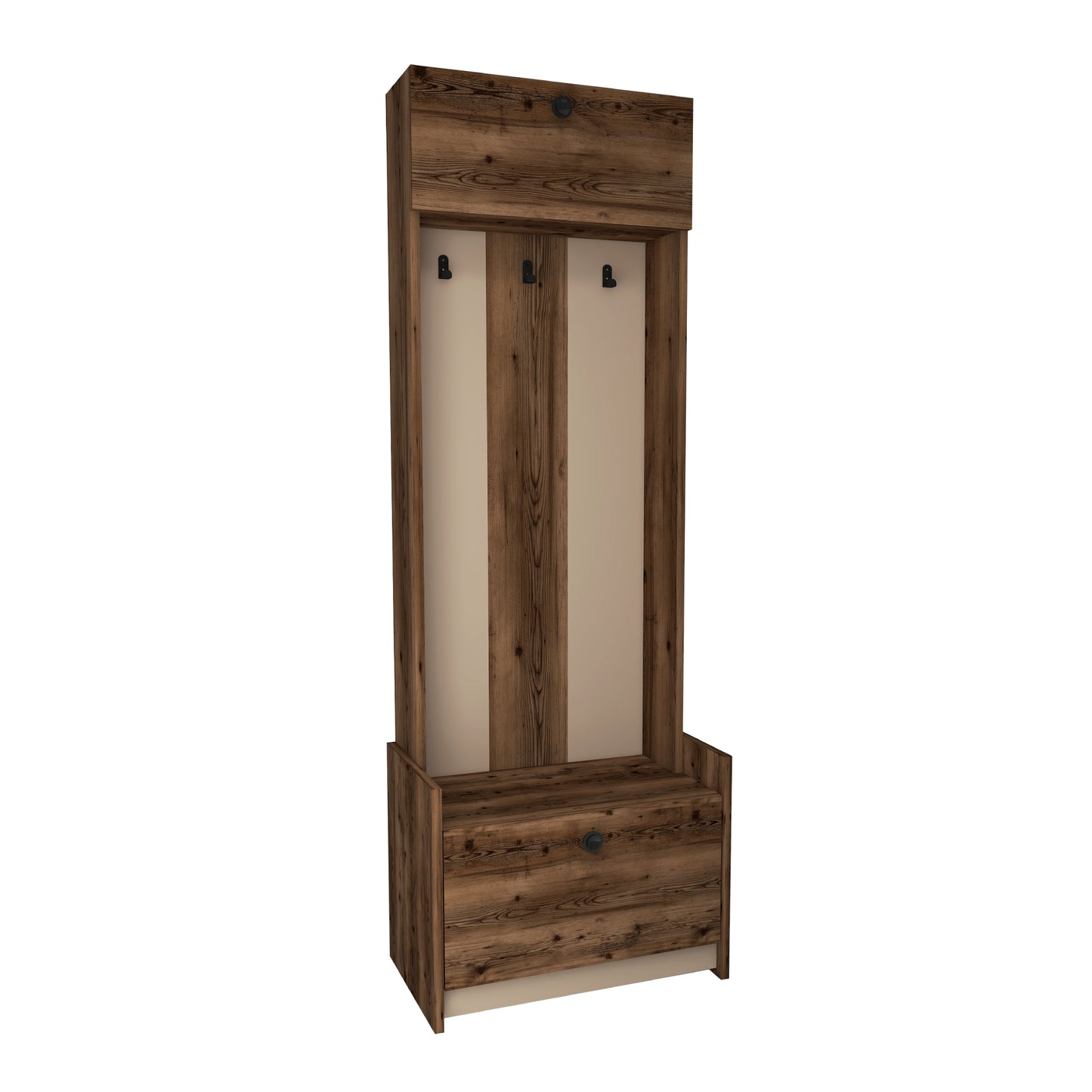 Edessa Hallway Coat Rack with Cabinet