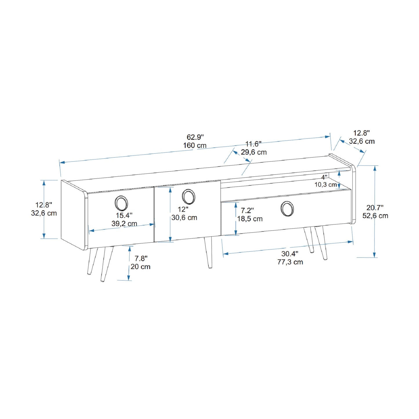 Farelle TV Stand and Media Console