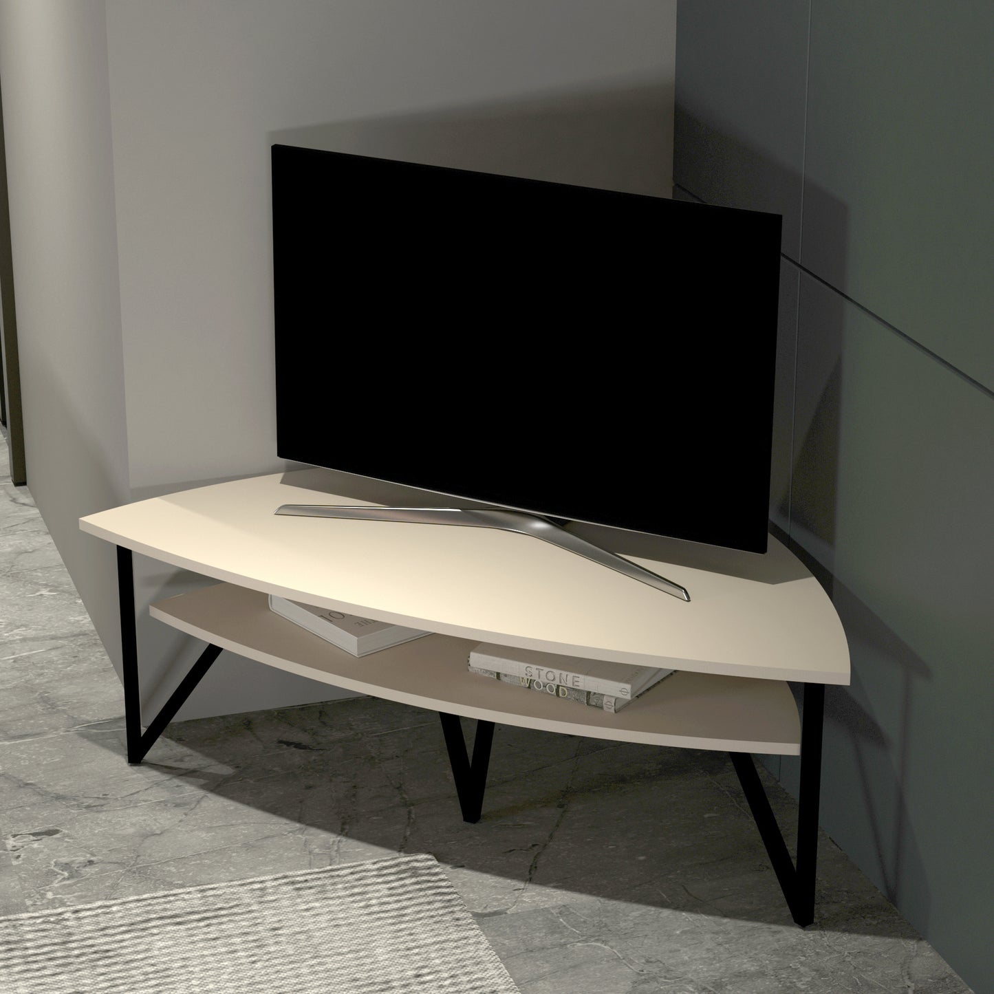 Galen Corner TV Stand Entertainment Center